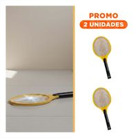 Pack2 Matamoscas Electrico Anaranjado Mango Negro para Hogar y Uso en Interiores