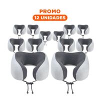 Pack12 Soporte para Cuello en Terciopelo Plomo con Espuma Viscoelastica Y+Regalo Sticker
