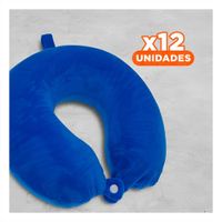 Pack12 Accesorio de Viaje para Cuello con Terciopelo y Tonalidad Azul Y+Papel Regalo