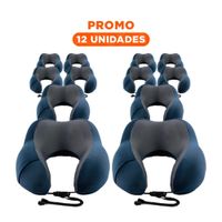 Pack12 Soporte para Cuello en Terciopelo Azul con Espuma Viscoelastica Y+Regalo Sticker