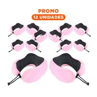 Pack12 Soporte para Cuello en Terciopelo Rosado con Espuma Viscoelastica Y+Regalo Sticker