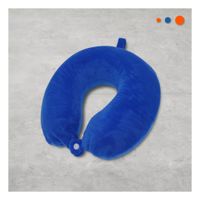 Cojin para Viajar de Cuello en Terciopelo Suave con Color Azul Y+Post It