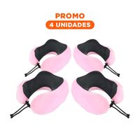 Pack4 Descansador de Cuello Confort con Terciopelo Rosado Y+Regalo Sticker