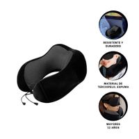 Soporte de Cuello Practico para Esperas Prolongadas Negro Y+Ligas Regalo