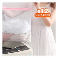 Pack12 Cubo Organizadora Blanca para Ropa Sucia Dormitorio y Hogar