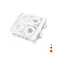 Funda Malla Protectora Ropa Diseno Cilindro Blanco con Rosas Delicado Max Y+Ligas Regalo
