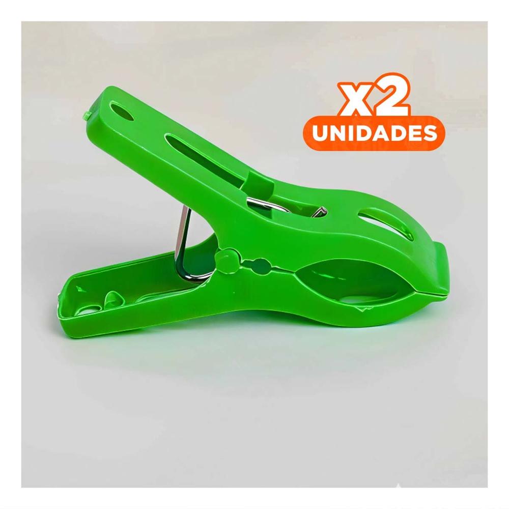Pack2 Accesorio Durable Verde Corazon con 24 Ganchos 17x17cm Y+Papel Regalo