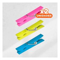 Pack2 Colgadores Plastico Multicolor 24 Piezas para Ropa Comodo Y Regalo Sticker