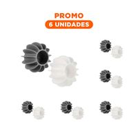 Pack6 Pelotas Deserredante Ropa 6 Pzs Blanco Y Plomo Para Mantener Tus Prendas Nuevas