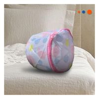 Funda Malla Protectora Ropa Estilo Cilindro Blanco con Ositos Practico Y+Regalo Sticker