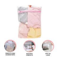 Cubo de Tela Blanca para Lavado de Ropa Hogar y Dormitorio Y+Ligas Regalo