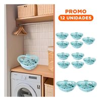 Pack12 Cesto Durable Verde Claro Corazon para Guardar Ganchos Y+Regalo Sticker