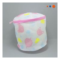 Funda Malla para Limpieza Ropa Formato Cilindro Blanco con Ositos Seguro Y+Post It
