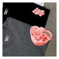 Contenedor Versatil Rosado Claro en Forma de Corazon para Mantener Ganchos Y+Regalo Sticker
