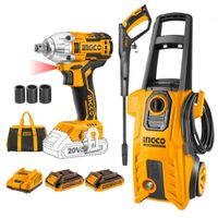 Hidrolavadora 2200PSi + Llave de Impacto 20v Ingco HPWR18008-CIWLI2001