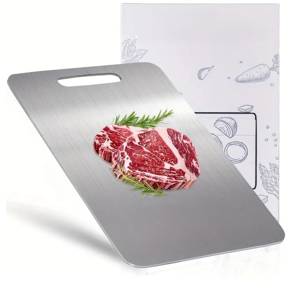 Tabla De Picar Inoxidable 34  23 Cm Calidad Profesional