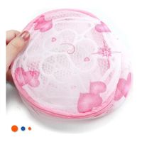 Funda Malla Lavadora Ropa Diseno Cilindro Blanco con Fresas Resistente Y+Ligas Regalo