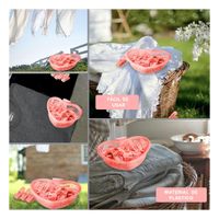 Caja Practica Rosado Claro en Forma de Corazon para Organizar Ganchos