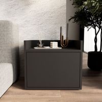 Velador Mesa de Noche Chunk Negro - Masiva Home