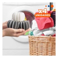 Pack4 Unidades Deserredante Ropa 6 Pzs Blanco Y Plomo Para Ropa Suave Y Limpia Y+Papel Regalo