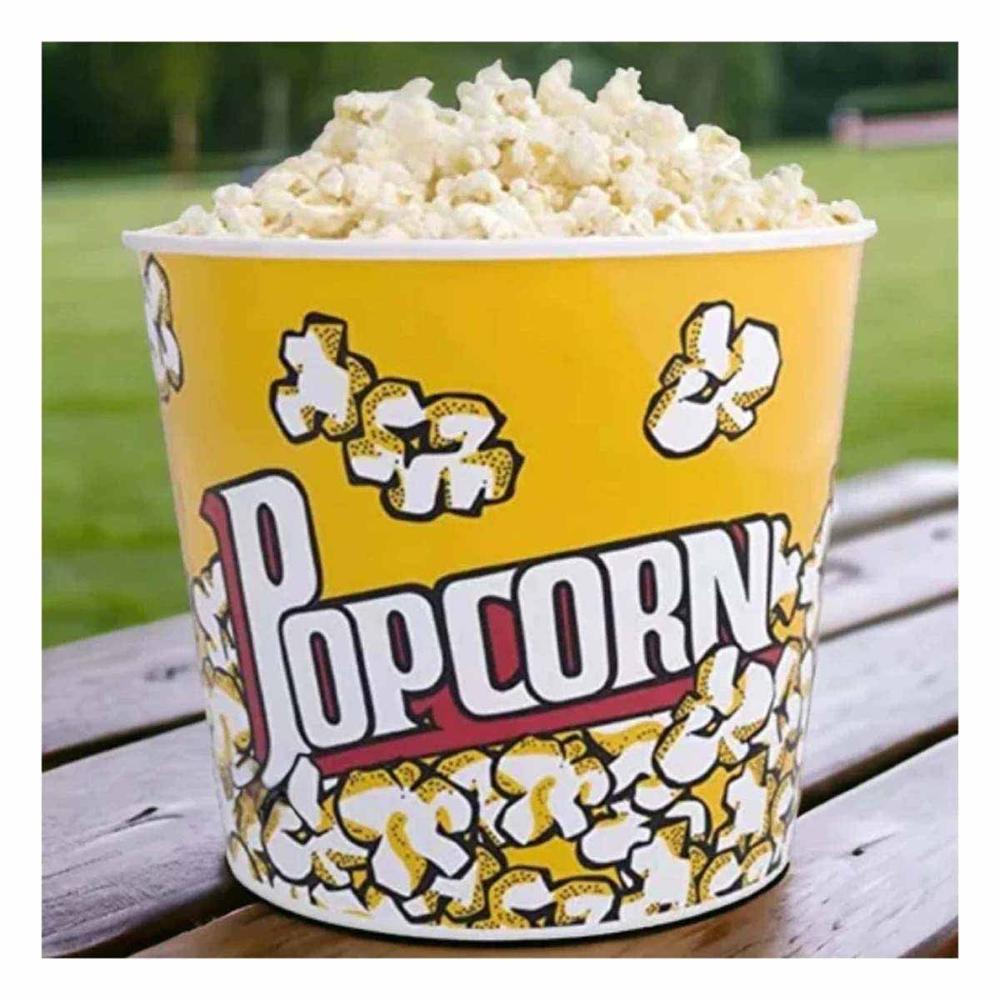 Cubeta Vaso Popcorn Amarillo 21x20cm para Brindar Comodidad en su Casa Real Ynotas