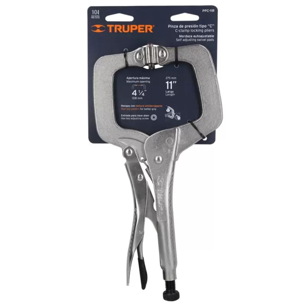 Hombresolo 11 Pulgadas Tipo C Autoajustable Truper 17427