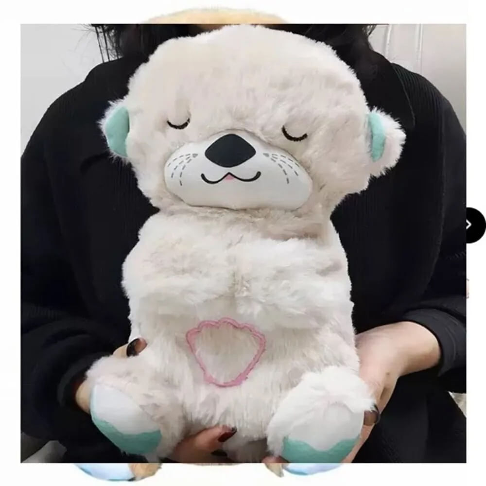 PELUCHE NUTRIA MUSICAL RESPIRACIÓN LUZ RELAJANTE