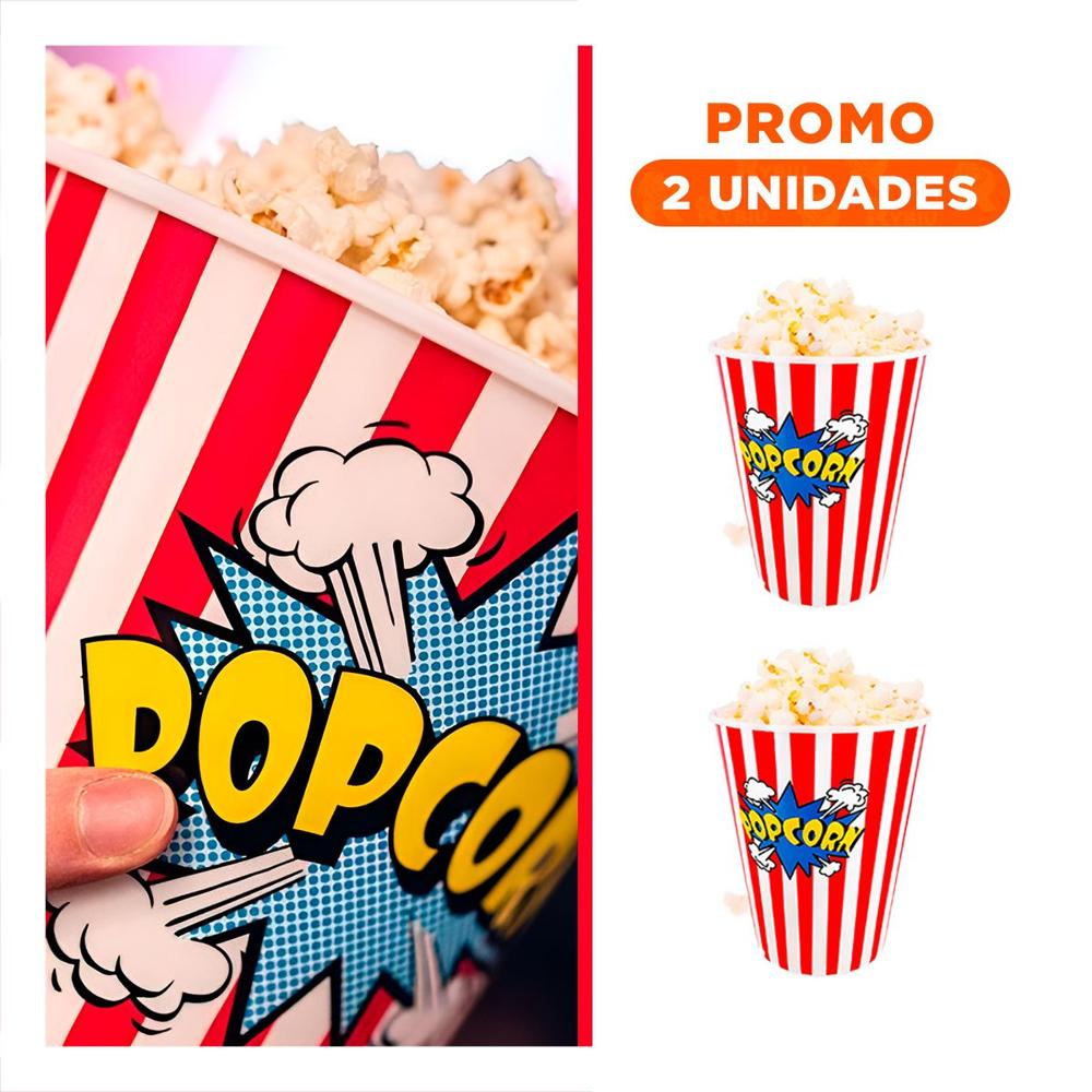 Pack2 Recipiente de Cine Color Rojo para Fomentar Espacio con mucho Orden Y Regalo Sticker
