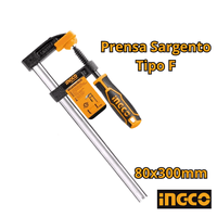 Prensa Sargento En F Industrial De 80 X 300mm. Ingco