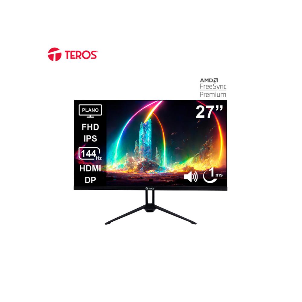 MONITOR PLANO TEROS TE-2714S 27' FHD IPS 144Hz 1ms HDMI DP Speakers