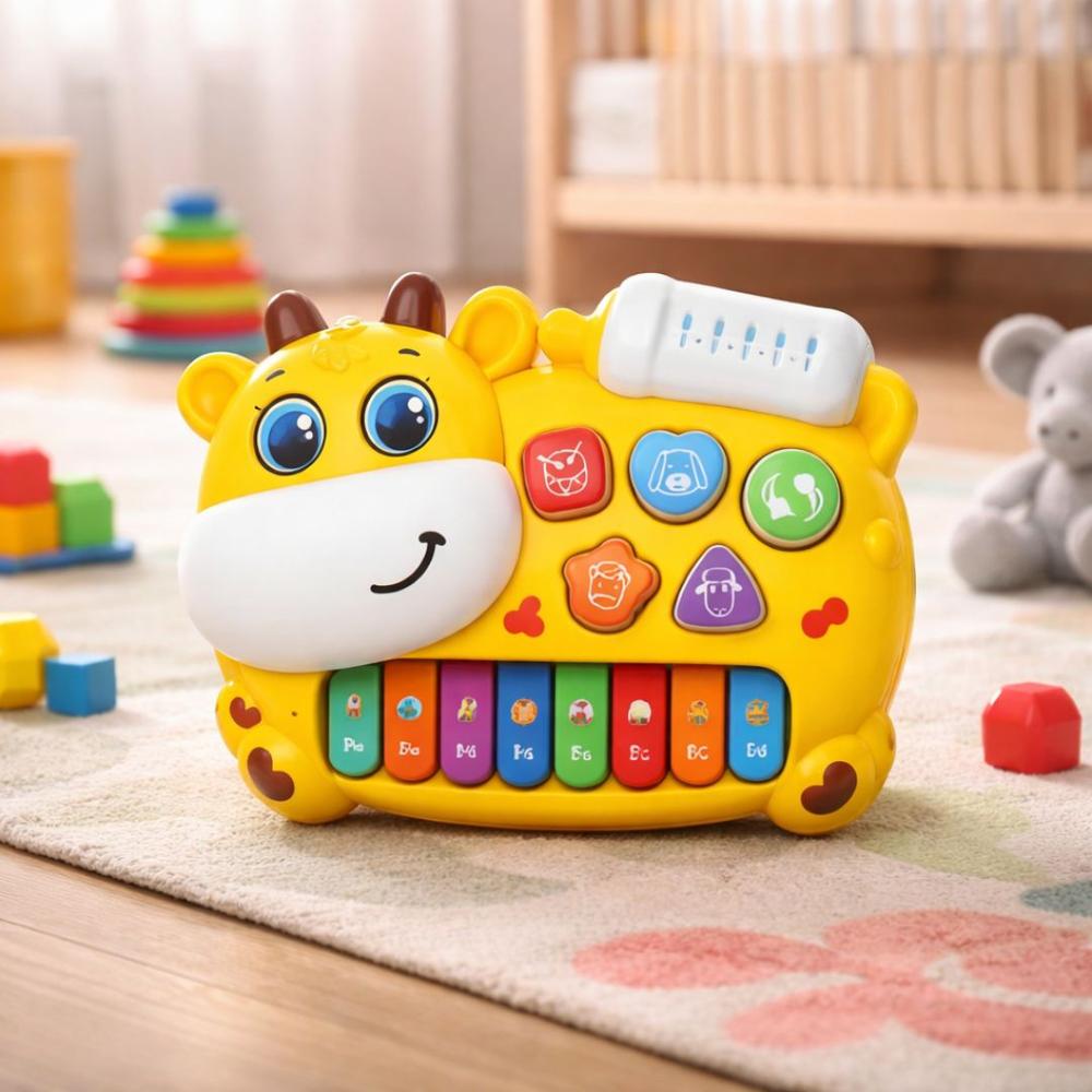 Juguete Piano para Bebé Vaquita Musical