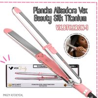 Plancha Alisadora Vex Beauty Silk Titanium - Rosado