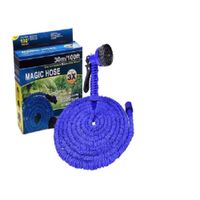 Manguera Expandible 30 Metros con Pistola de Riego  Azul