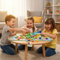 Tablero Montessori de madera didáctico Multifuncional con Tetris puzzle para niños