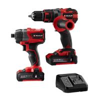 Taladro + Atornillador 18v + 2 Baterías 2.0Ah + Cargador Einhell