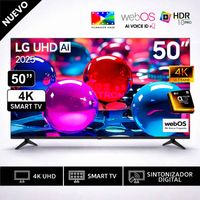 Televisor Lg 50 Pulg Ultra HD 4K AI ThinQ 50UA7300PSB Modelo 2025- Negro