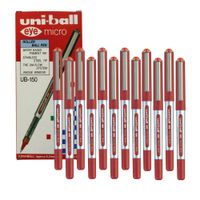 UNI UB-150 Bolígrafo Tinta Líquida Eye Micro Rojo - Caja x 12