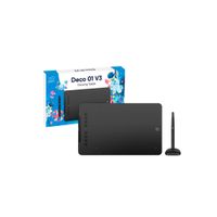 TABLETA GRÁFICA XP-PEN DECO 01 V3 10x6.25  USB-C NEGRO Android Windows y MacOS
