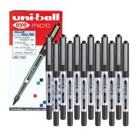 UNI UB-150 Bolígrafo Tinta Líquida Eye Micro Negro - Caja x 12