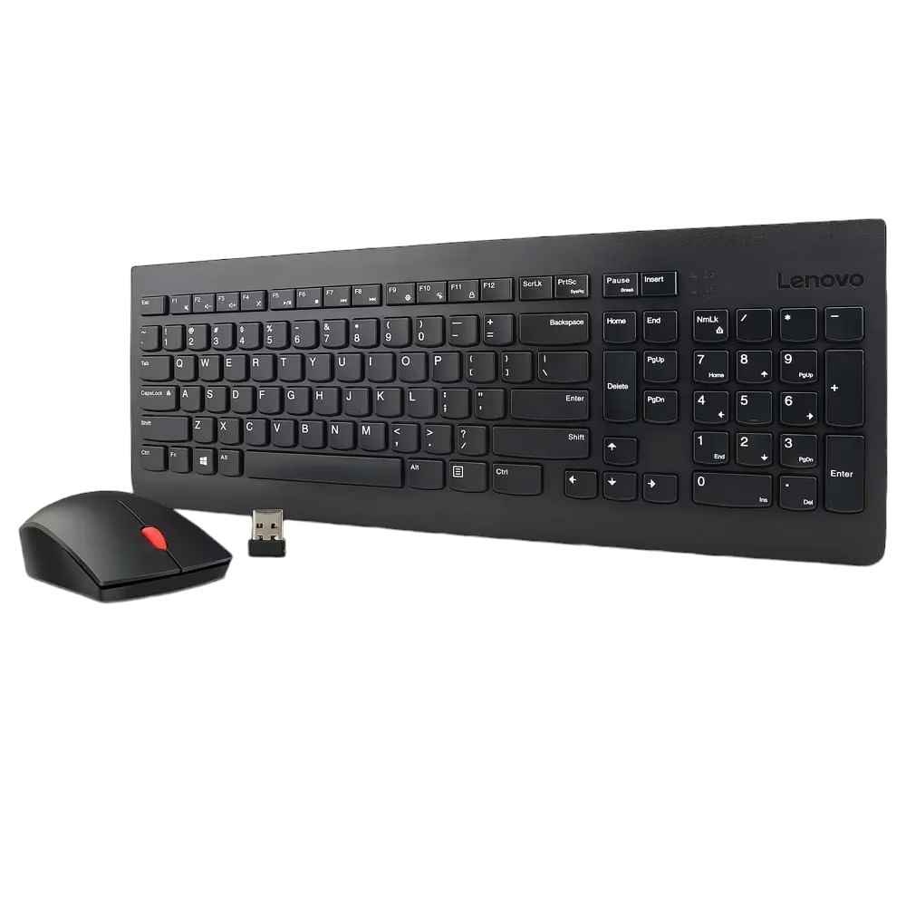Lenovo Combo Teclado y Mouse Inalámbrico 510 Español Latino 2.4GHz Negro - GX30N81782
