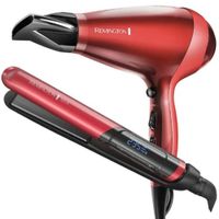 Combo Remington Silk Plancha S9600 y Secadora Silk AC9096