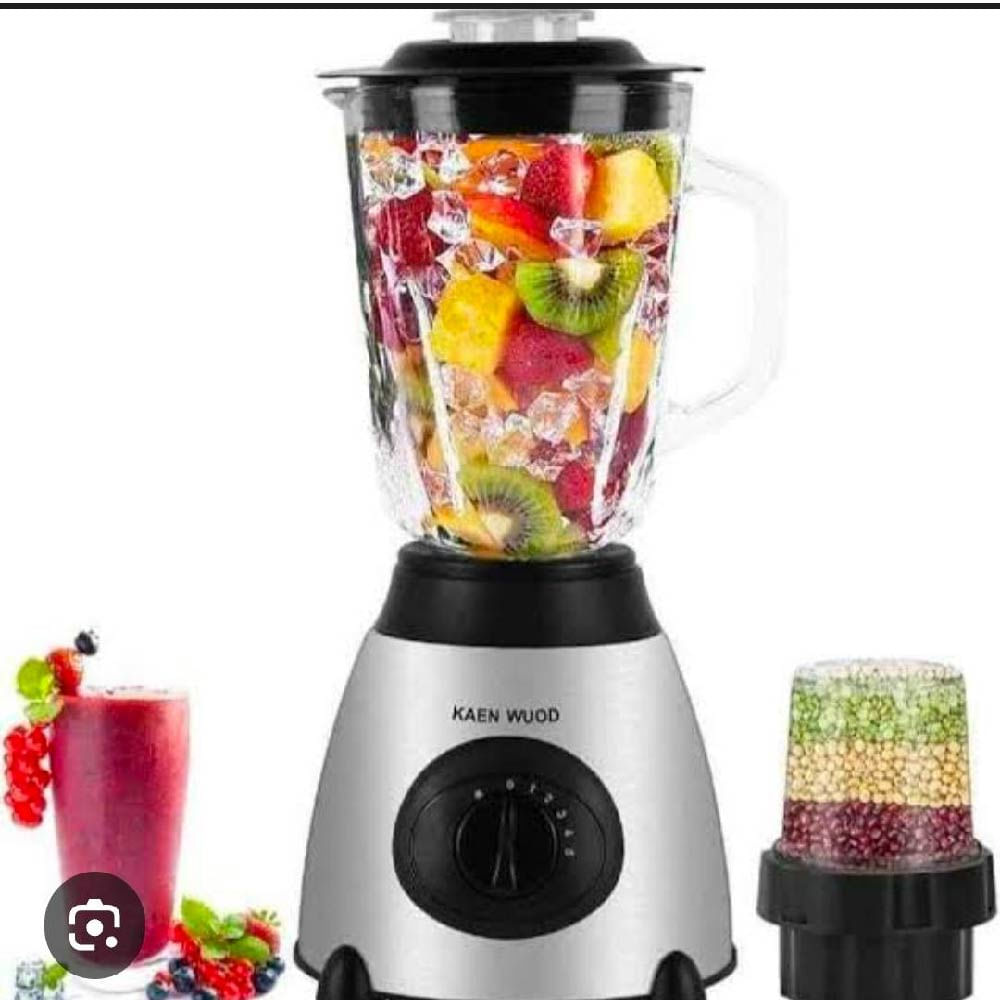 Licuadora KAEN WUOD con Molino y 6 Aspas de Acero Inoxidable