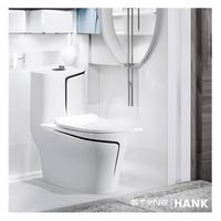 Inodoro One Piece Minimalista Hank Redondo Blanco Stone