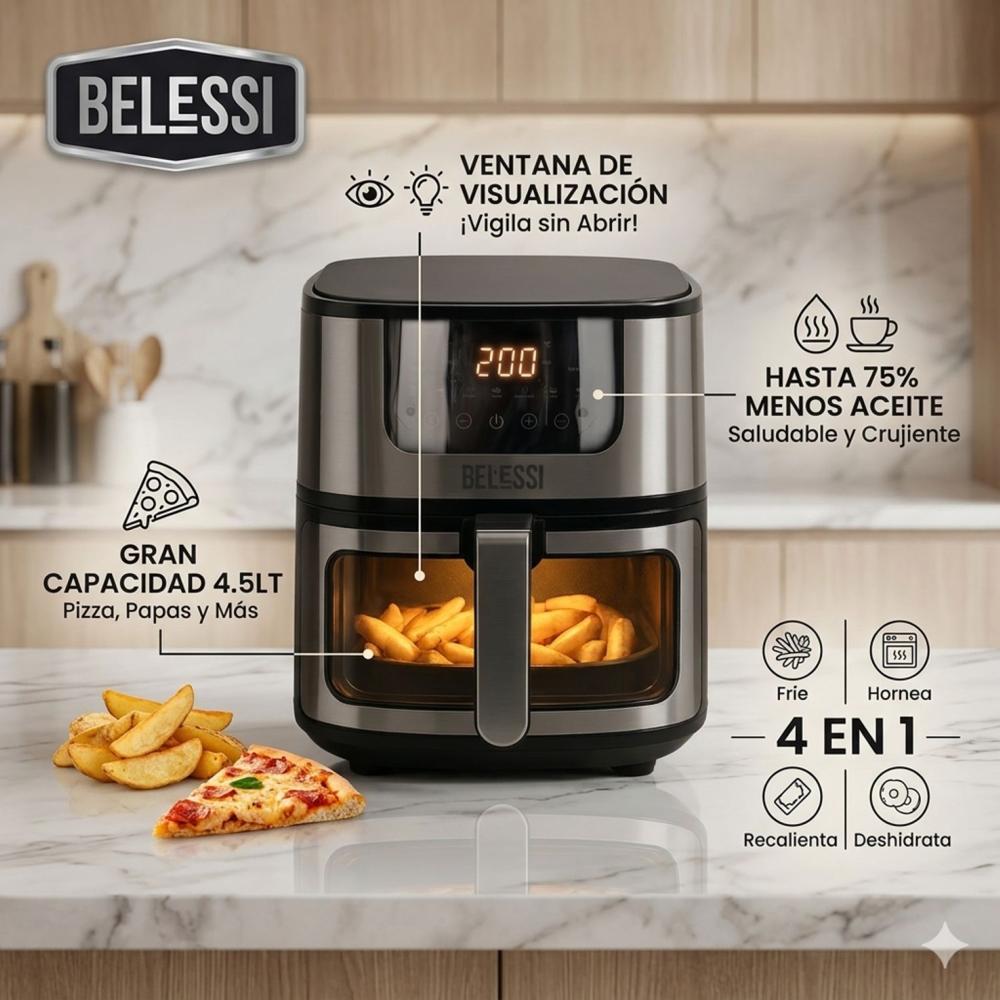 Freidora de Aire Belessi BLSE003 4.5L 1350W