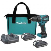 Taladro Percutor 1/2"" 18V 28500 Gpm Inc 2 Bat 2,0 Ah y Carg Makita DHP490WVEX