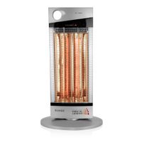 Estufa Fibra de Carbono Kendal NSB120k6 Silver 1000W