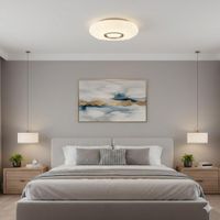 Panel LED Plafón Decorativo Deborah 50W 40cm 3 Colores de luz Control Remoto