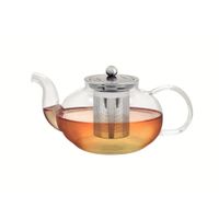 Tetera Para Te De Vidrio Y Acero Inoxidable Con Infusor De 1L Tramontina