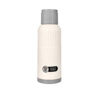 Termo 2 litros con interior de vidrio y exterior plástico BEIGE