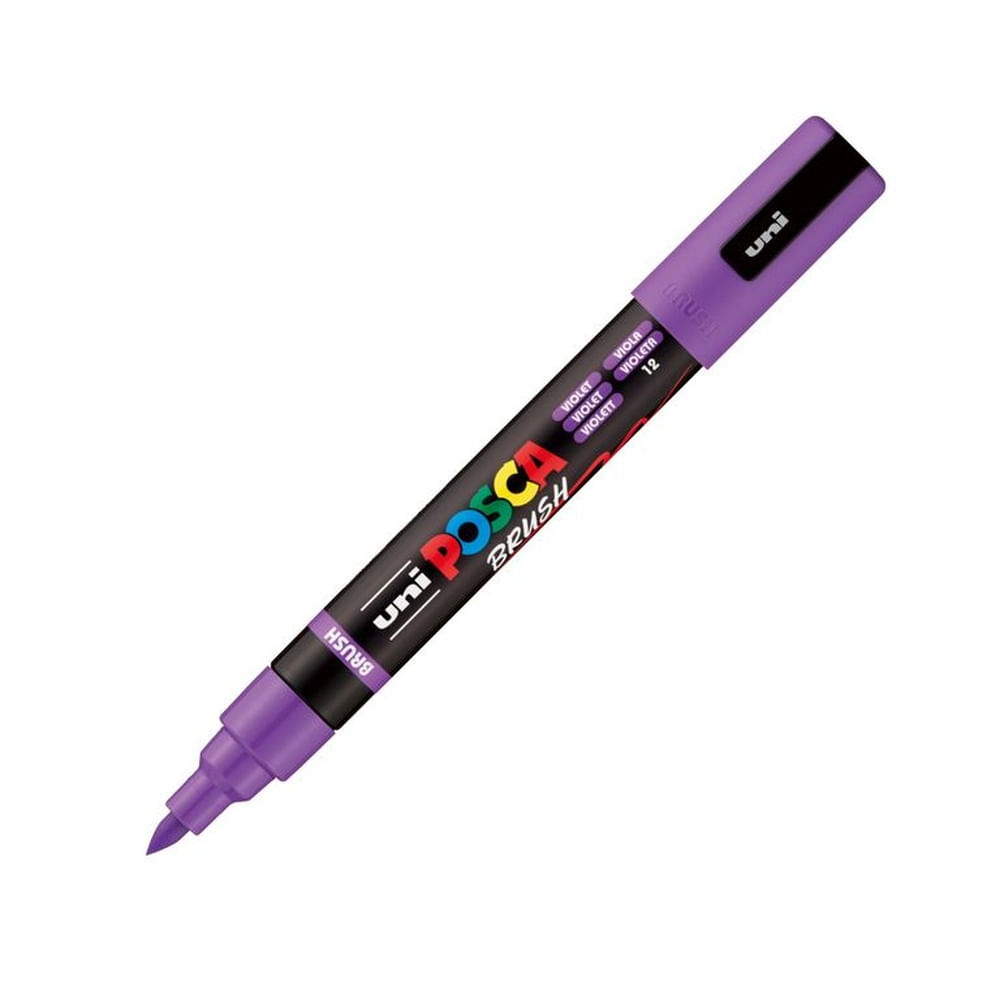 POSCA Marcador Punta Brush PC-5BR Violeta Violeta